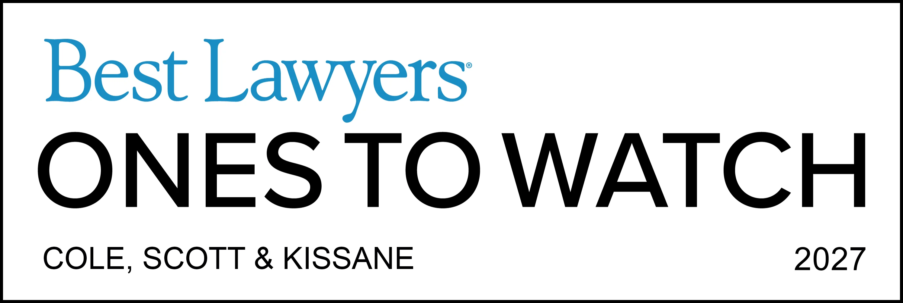 Best Lawyers Ones to Watch 2027